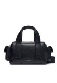 Calvin Klein Torebka Webbing Strap Pocket Bag LV04F3291G Czarny. Kolor: czarny. Materiał: skórzane #6