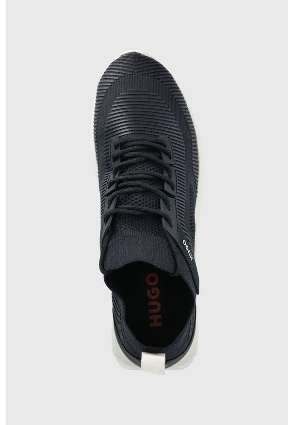 Hugo - HUGO sneakersy Icelin kolor granatowy. Nosek buta: okrągły. Zapięcie: sznurówki. Kolor: niebieski. Materiał: guma