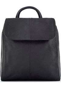 Belveder Plecaczek skórzany damski czarny Telimene 15. Kolor: czarny. Materiał: skóra #1