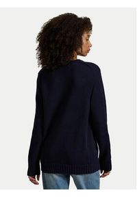 Polo Ralph Lauren Sweter 710718281006 Granatowy Regular Fit. Typ kołnierza: polo. Kolor: niebieski. Materiał: bawełna #3