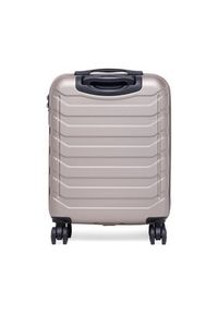 Gino Rossi - GINO ROSSI Walizka kabinowa CEO-GIN-S-002-05-GOLD Złoty. Kolor: złoty. Materiał: materiał #3