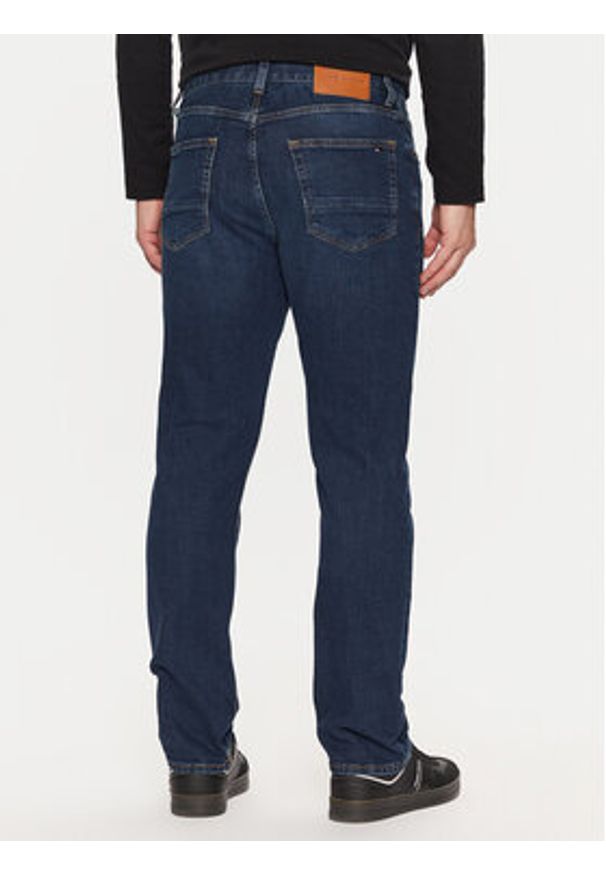 TOMMY HILFIGER - Tommy Hilfiger Jeansy MW0MW37810 Granatowy Straight Fit. Kolor: niebieski