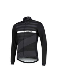 ROGELLI - Zimowa kurtka softshell Stripe. Kolor: czarny, biały, wielokolorowy. Materiał: softshell. Sezon: zima #1