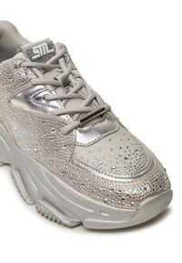 Steve Madden Sneakersy Privy SM19000082 Srebrny. Kolor: srebrny. Materiał: materiał #7