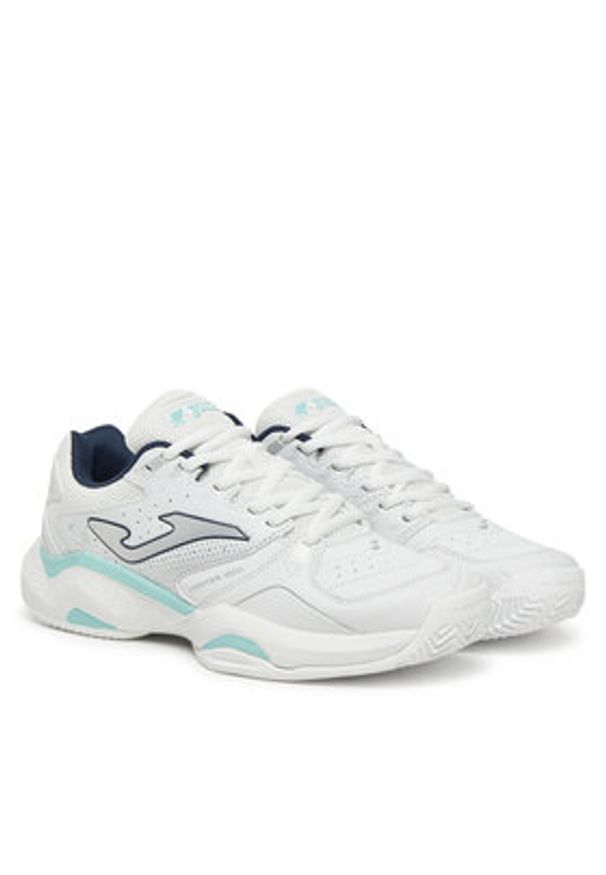 Joma Buty do tenisa Master 1000 2542 TM10LS2542C Biały. Kolor: biały. Materiał: skóra. Sport: tenis