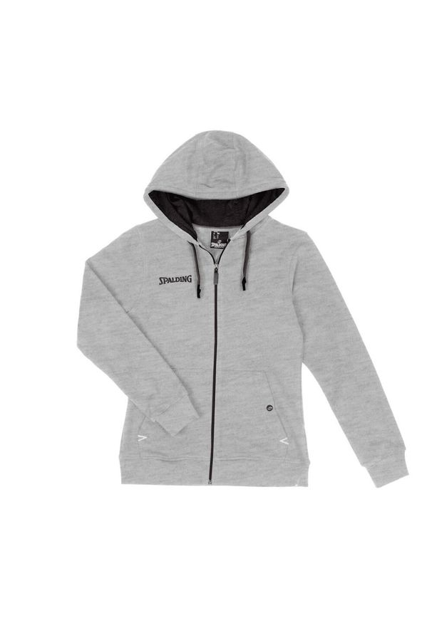 SPALDING - Bluza z kapturem dla kobiet Spalding Flow. Typ kołnierza: kaptur. Kolor: szary