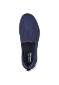 skechers - Adidasy Skechers Go Walk 6 - Clear Vi, Kobiety. Kolor: niebieski. Materiał: materiał. Sport: fitness