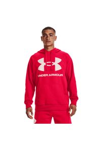 Bluza fitness męska Under Armour Rival Fleece Big Logo HD. Typ kołnierza: kaptur. Kolor: czerwony. Sport: fitness