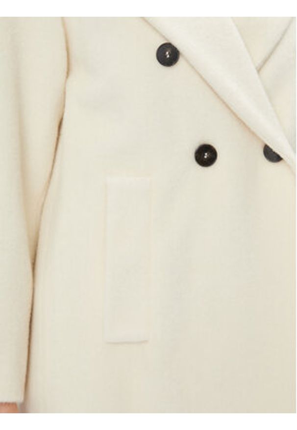 Marella Płaszcz wełniany Caprile 2330161236200 Écru Regular Fit. Materiał: wełna