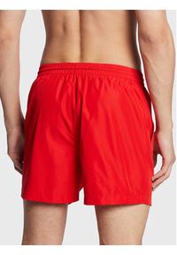 Calvin Klein Swimwear Szorty kąpielowe KM0KM00849 Czerwony Regular Fit. Kolor: czerwony. Materiał: syntetyk