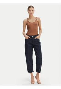 Morgan Top 251-DIDOA Miedziany Slim Fit. Kolor: brązowy. Materiał: wiskoza #2