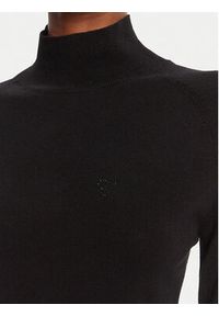 LOLA CASADEMUNT Golf LF2515007 Czarny Regular Fit. Typ kołnierza: golf. Kolor: czarny. Materiał: wiskoza #5