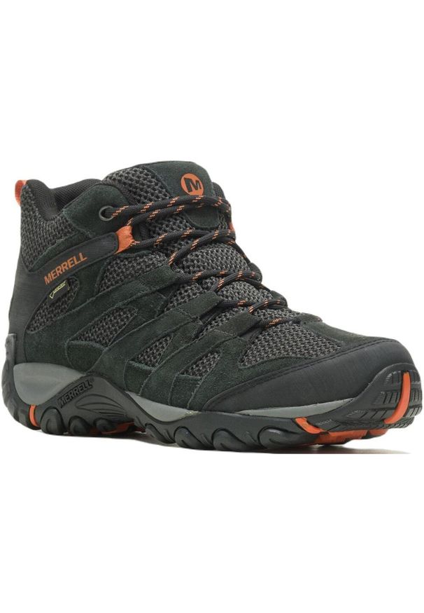 Buty Trekkingowe Męskie Merrell Alverstone Mid Gore-Tex. Kolor: czarny. Technologia: Gore-Tex. Sport: turystyka piesza