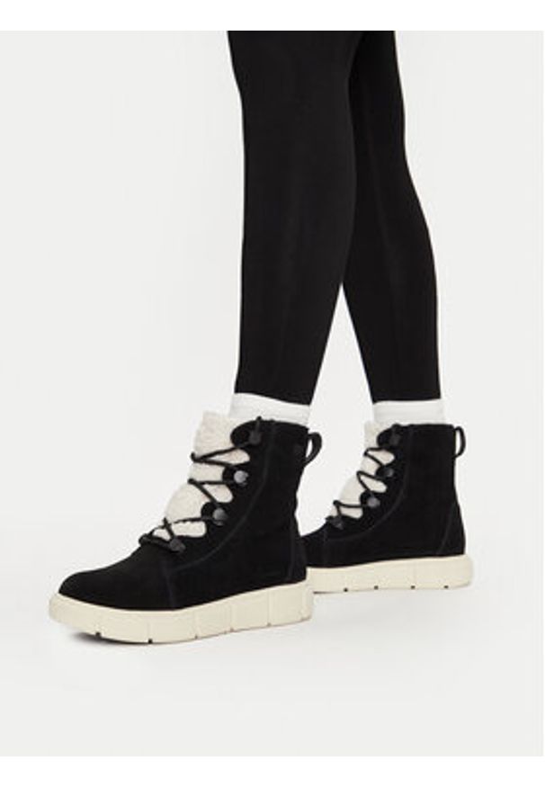 sorel - Sorel Trzewiki Explorer III Joan 2077981010 Czarny. Kolor: czarny. Materiał: zamsz, skóra