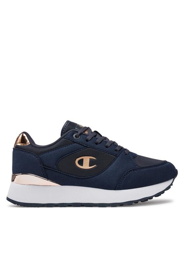 Champion Sneakersy Rr Champ Plat Ny Low Cut Shoe S11685-CHA-BS502 Granatowy. Kolor: niebieski. Materiał: skóra