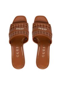 Guess Klapki FLJ2LL LEA04 Brązowy. Kolor: brązowy. Materiał: skóra #5
