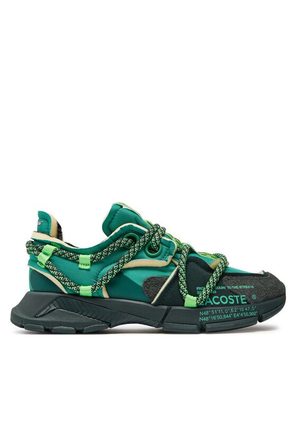 Lacoste Sneakersy L003 Active Rwy 224 1 Sma 748SMA0051AG9 Zielony. Kolor: zielony. Materiał: materiał