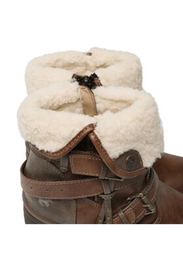 Mustang Botki 1292-602-301 Brązowy. Kolor: brązowy. Materiał: skóra