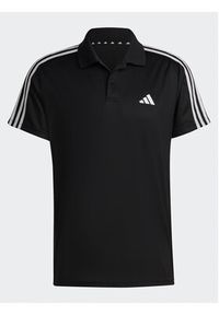 Adidas - adidas Polo Train Essentials Piqué 3-Stripes Training Polo Shirt IB8107 Czarny Regular Fit. Typ kołnierza: polo. Kolor: czarny. Materiał: syntetyk #6