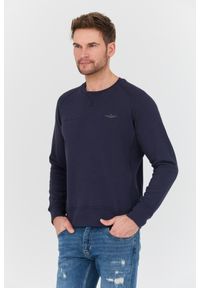 Aeronautica Militare - AERONAUTICA MILITARE Granatowa bluza męska Felpa Girocollo, Rozmiar 3XL. Kolor: niebieski