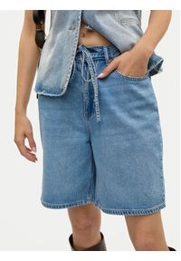 Vero Moda Szorty jeansowe Villa 10326196 Niebieski Loose Fit. Kolor: niebieski. Materiał: bawełna