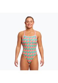 FUNKITA - Strój pływacki jednoczęściowy damski Funkita Strapped In One Piece. Kolor: różowy