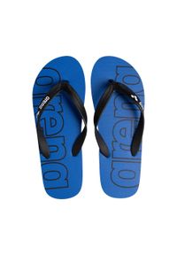 Japonki Arena Flip Flop. Okazja: na plażę. Kolor: czarny, niebieski, wielokolorowy. Materiał: materiał. Sezon: lato. Styl: klasyczny, sportowy, elegancki