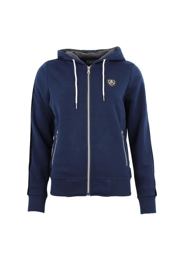 PEAK MOUNTAIN - Damska bluza polarowa Peak Mountain Alice. Kolor: szary, niebieski, wielokolorowy. Materiał: polar. Sezon: zima. Sport: narciarstwo