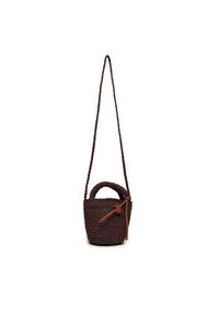 Manebi Torebka Handcrafted Raffia Summer Bag Mini V 7.4 AM Brązowy. Kolor: brązowy #4