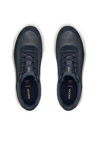Geox Sneakersy U Spherica Plus U56MPA 08522 CF44K Granatowy. Kolor: niebieski. Materiał: zamsz, skóra