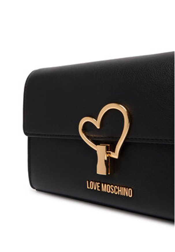 Love Moschino - LOVE MOSCHINO Torebka JC4327PP1OLQ0000 Czarny. Kolor: czarny. Materiał: skórzane