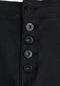 Born2be - Czarna Spódnica Ołówkowa Midi z Imitacji Skóry Adalardo. Okazja: na co dzień. Stan: podwyższony. Kolor: czarny. Materiał: skóra. Styl: casual #3