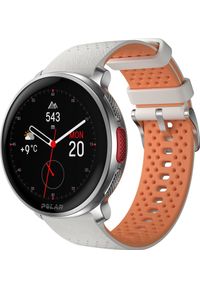 POLAR - Smartwatch Polar Smartwatch męski Polar 725882064451 biały pasek. Rodzaj zegarka: smartwatch. Kolor: biały. Materiał: polar