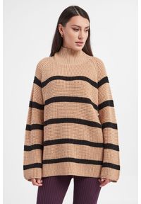 Custommade - Sweter wełniany Talna Stripes CUSTOMMADE. Materiał: wełna. Długość rękawa: długi rękaw. Długość: długie. Wzór: paski #5