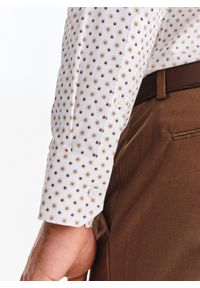 Pako Lorente - PAKO LORENTE – Biała koszula w kwiatowy print. Kolor: biały. Materiał: elastan, bawełna. Długość rękawa: długi rękaw. Długość: długie. Wzór: kwiaty, nadruk #6