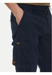 Aeronautica Militare Spodnie materiałowe 251PA1658CT3511 Granatowy Regular Fit. Kolor: niebieski. Materiał: bawełna #3