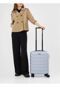 Gino Rossi - GINO ROSSI Walizka kabinowa GIN-S-003-05-SILVER Srebrny. Kolor: srebrny. Materiał: materiał #1