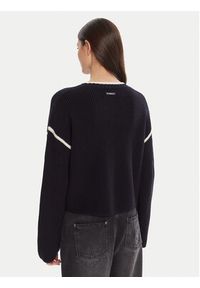 Pinko - PINKO Sweter Alicudi 105397 A2PK Granatowy Regular Fit. Kolor: niebieski. Materiał: wełna #4