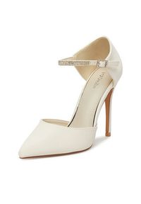 DeeZee Szpilki AJ-97503-3 Écru. Materiał: skóra. Obcas: na szpilce #7