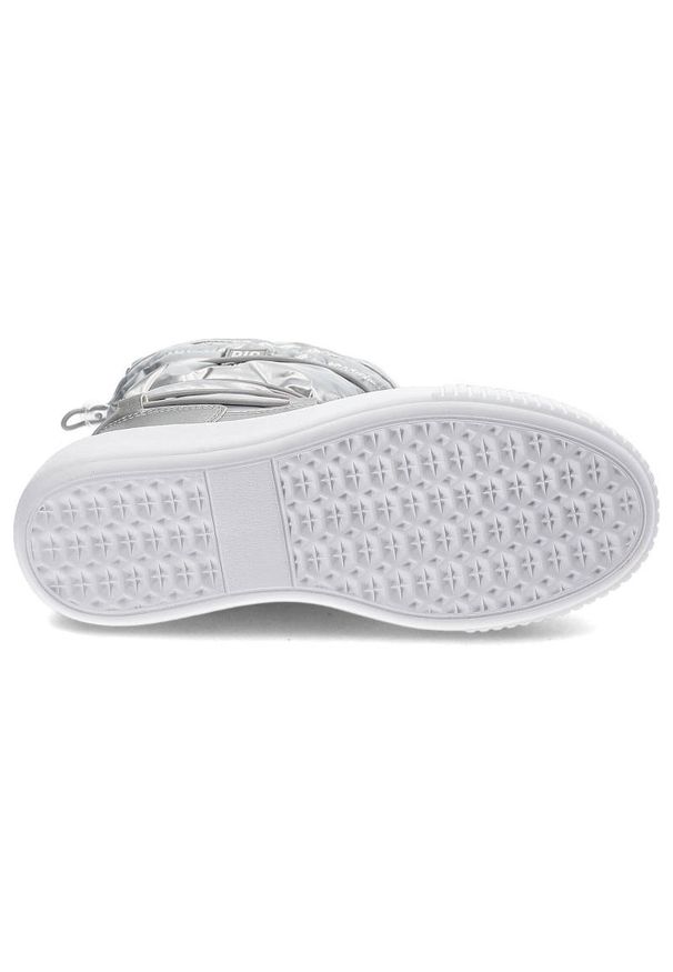 Big-Star - Srebrne Śniegowce Big Star Ocieplane Buty Damskie. Zapięcie: bez zapięcia. Kolor: srebrny. Materiał: syntetyk, materiał, skóra ekologiczna, futro. Szerokość cholewki: normalna. Sezon: zima. Obcas: na platformie. Styl: elegancki