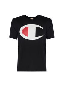 Champion T-Shirt | 211984 | Mężczyzna | Czarny. Okazja: na co dzień. Kolor: czarny. Materiał: bawełna. Wzór: nadruk. Styl: casual