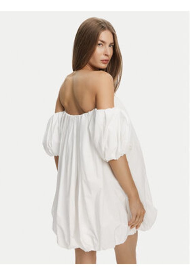 Pinko - PINKO Sukienka letnia 105211 A2LD ZZ1 Biały Regular Fit. Kolor: biały. Materiał: bawełna. Sezon: lato