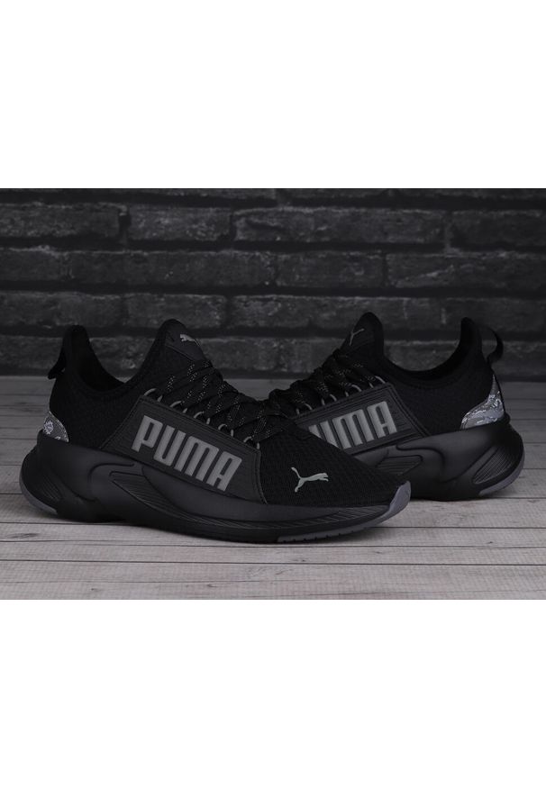 Puma - Buty męskie sportowe SOFTRIDE PREMIER SLIP CAMO. Zapięcie: sznurówki. Kolor: wielokolorowy, czarny, szary. Materiał: guma, materiał, tkanina. Szerokość cholewki: normalna
