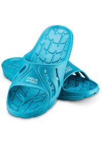 Klapki basenowe Aqua Speed Alabama. Kolor: niebieski, turkusowy, wielokolorowy. Styl: sportowy