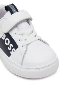 BOSS Sneakersy J52165 S Biały. Kolor: biały. Materiał: skóra #7