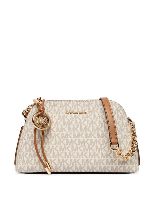 MICHAEL Michael Kors Torebka Freddie 32T6GX4C1B Kremowy. Kolor: kremowy. Materiał: skórzane