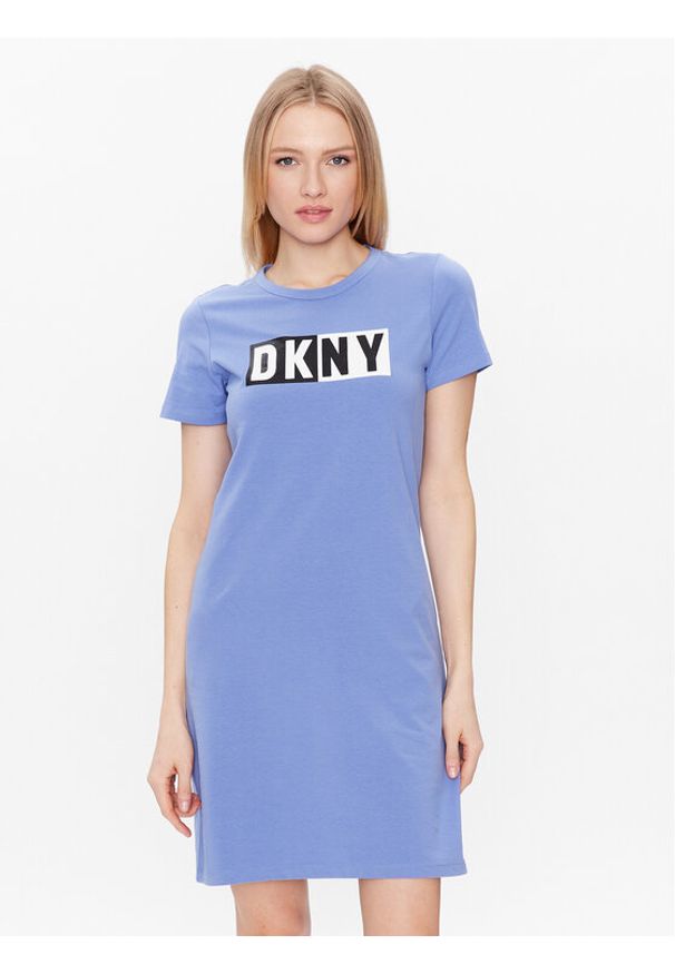 Sukienka tenisowa DKNY Sport. Kolor: niebieski. Typ sukienki: sportowe. Styl: sportowy