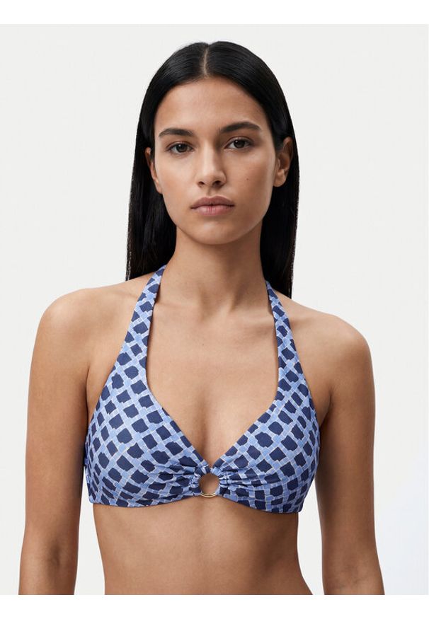 Seafolly Góra od bikini Marseille 31554MF301 Granatowy. Kolor: niebieski. Materiał: syntetyk