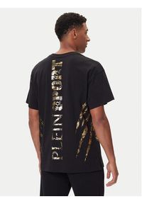 Plein Sport T-Shirt FAEC MTK8358 STE001N Czarny Loose Fit. Kolor: czarny. Materiał: bawełna. Styl: sportowy #5