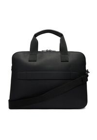 TOMMY HILFIGER - Tommy Hilfiger Torba na laptopa Th Foundation Computer Bag AM0AM14158 Czarny. Kolor: czarny. Materiał: skóra #6